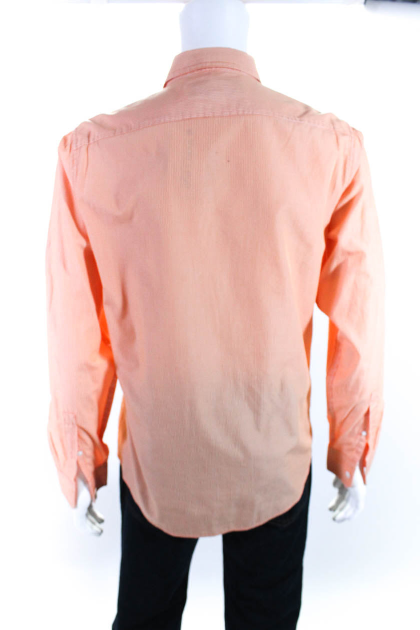 Michael Kors Mens Pin Stripe Four Pocket Chest Button Down Shirt