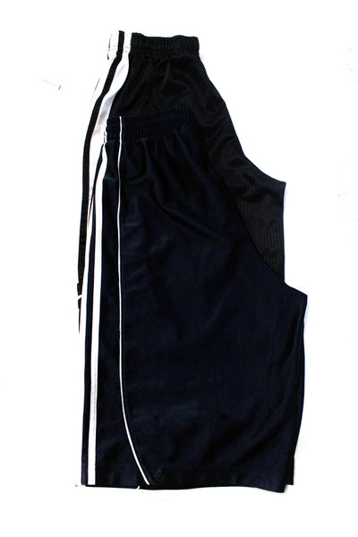 Nike Adidas Mens Striped Elastic Athletic Basketball Shorts Navy Size L XL Lot 2