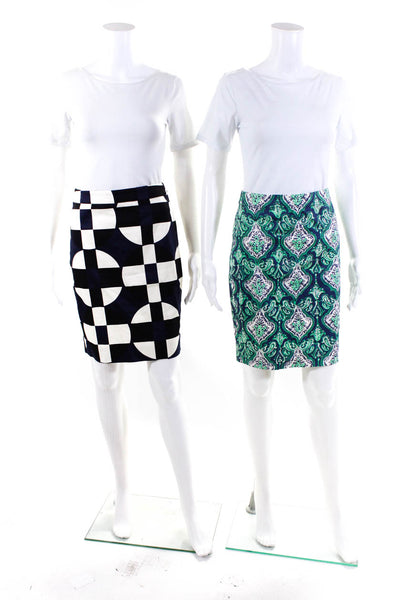 J Crew Womens The Pencil Skirts Green Size 00 Lot 2