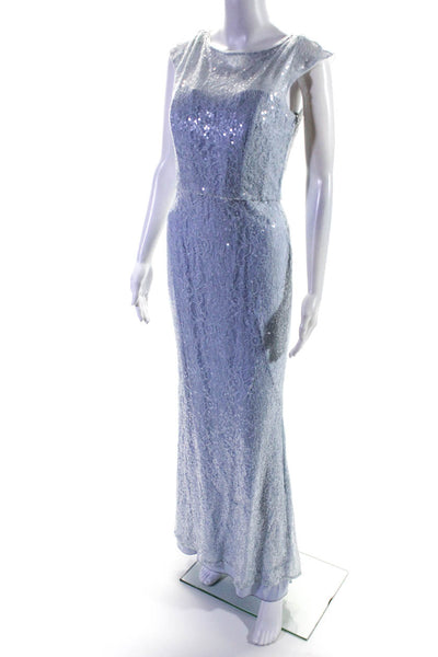 Badgley Mischka Womens Lilac Petal Gown Size 6 10809584