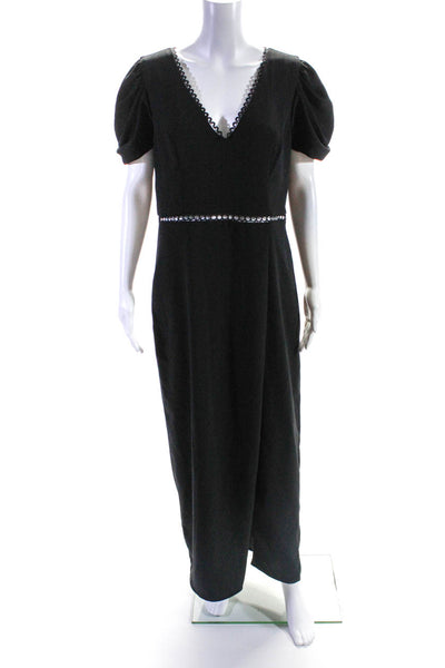 ML Monique Lhuillier Womens Black Cut Out Gown Size 4 11395610