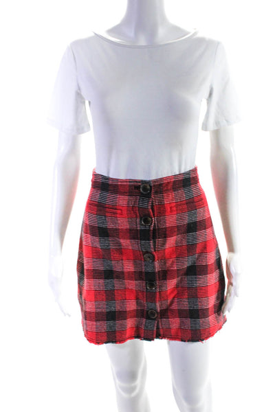 Derek Lam 10 Crosby Womens Plaid Mini Skirt Size 2 11449975