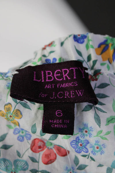Liberty For J Crew Women's Floral Off Shoulder Top Multicolor Size 6