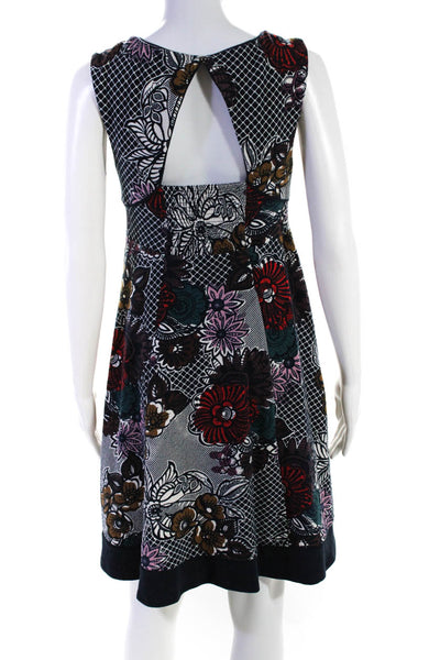 Maeve Anthropologie Women's Floral A Line Sleeveless Dress Multicolor Size S