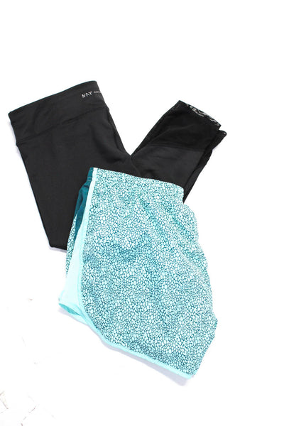 Marc New York Nike Women's Capri Legging Athletic Shorts Black Blue Size L Lot 2