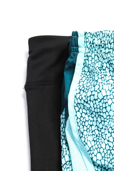 Marc New York Nike Women's Capri Legging Athletic Shorts Black Blue Size L Lot 2