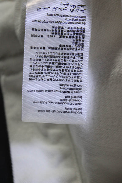 3.1 Phillip Lim Women's Collar Bell Sleeves Denim Jacket White Size 10