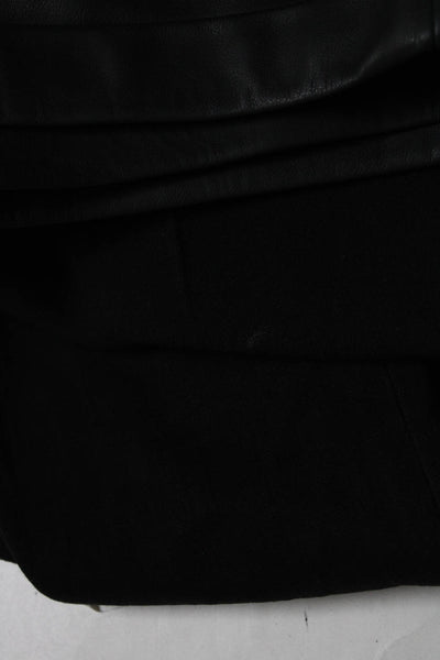 Zara Women's Paper Bag Waist Faux Leather Short Black Size XS Lot 3