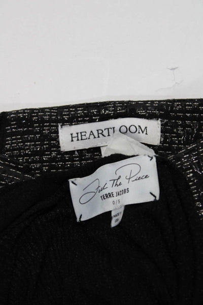 Heartloom Feel The Piece Womens Solid Skirt Sweater Black Size M/OS Lot 2