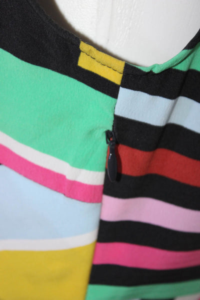 Madison Women's Geometric Midi Slit Dress Multicolor Size XS