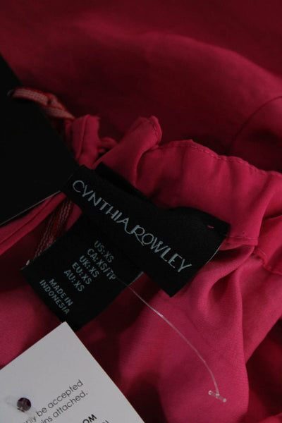 Cynthia Rowley Women's Sleeveless Midi Dress Pink Size XS