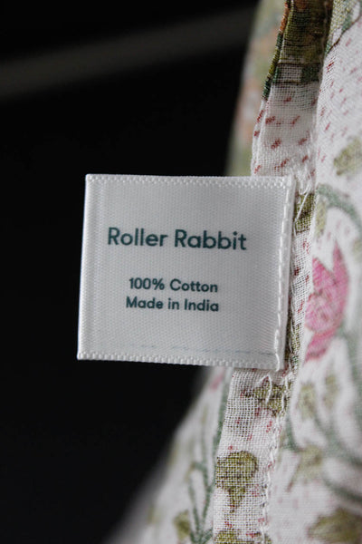 Roller Rabbit Women's V-Neck T-Shirt Dress White Red Size XS