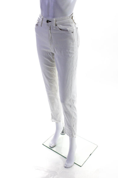 rag & bone JEAN Womens White Nina High Rise Skinny Jeans Size 2 12904510