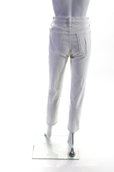 rag & bone JEAN Womens White Nina High Rise Skinny Jeans Size 2 12904510