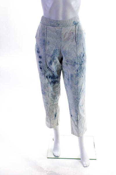 Victor Alfaro Collective Womens Blue Tie Dye Pants Size 10 14003759