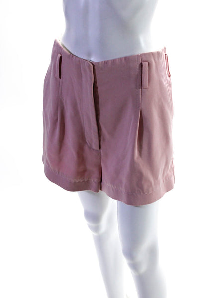 3.1 Phillip Lim Womens Pink High Waisted Structured Shorts Size 6 12362525