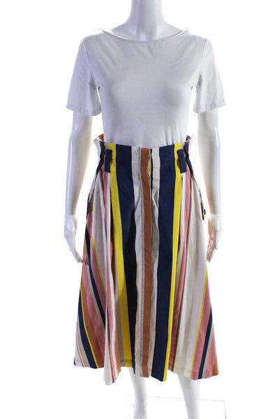 Tanya Taylor Womens Alibi Striped Shelby Skirt Size 4 10658089
