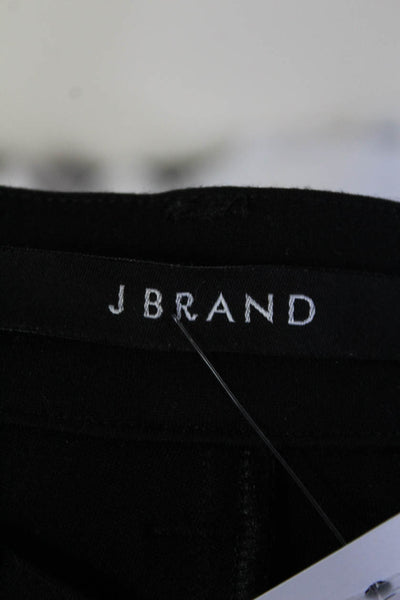 J Brand Womens Mid Rise Ponte Flare Pants Black Size 25