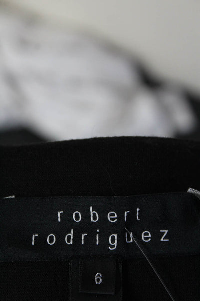 Robert Rodriguez Womens Knit Ponte Midi Pencil Skirt Black Size 6