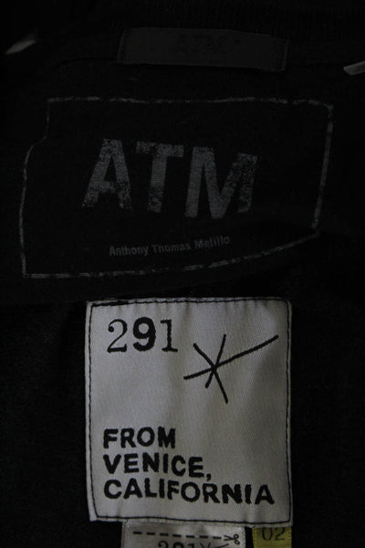 ATM 291 Womens Tank Top Sweatpants Black Gray Size 2 XS Lot 2