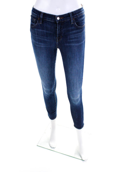 J Brand Womens Cotton Medium Wash Skinny Jeans Blue Size EUR26