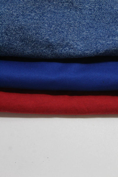 Original Penguin Adidas Puma Boys Short Sleeve Shirts Blue Red Size 4 Lot 3