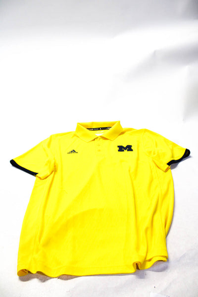 Adidas Men's Short Sleeve Block Golf T-Shirt Bright Yellow Size L Lot 2
