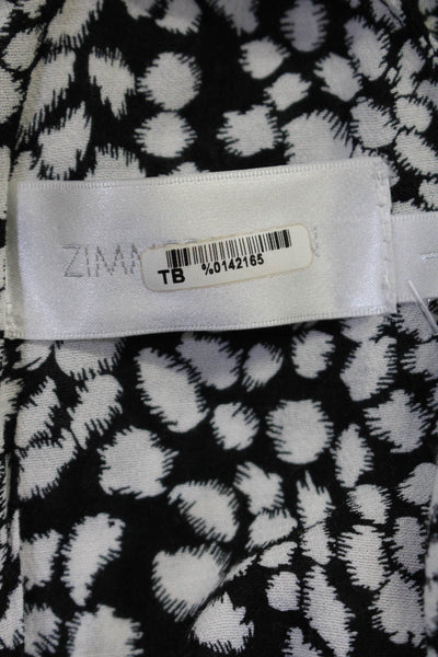 Zimmermann Women's Tie Waist Sleeveless Mini Dress White Size 1
