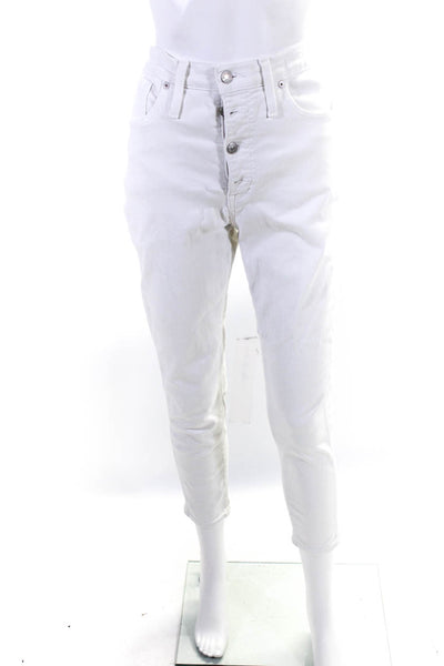 Madewell Womens White High Rise Cropped Jeans Size 8 12150962