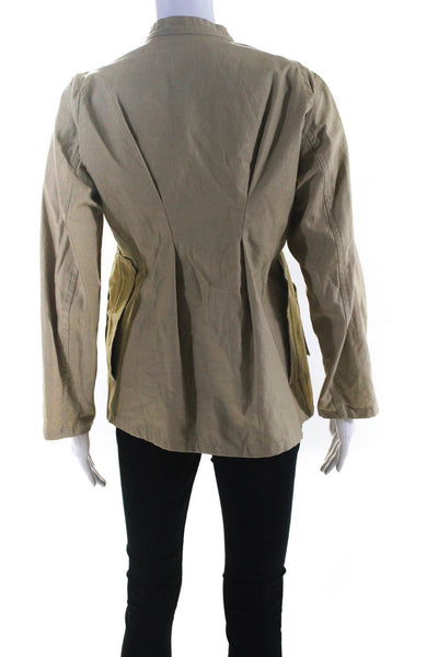 Isabel Marant Women's Flap Pocket Button Up Jacket Beige Size 36