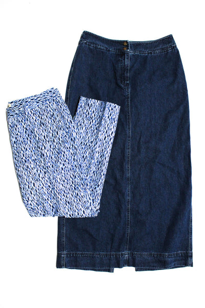 Lauren Jeans Company Michael Michael Kors Womens Skirt Pants Blue Size 8 Lot 2