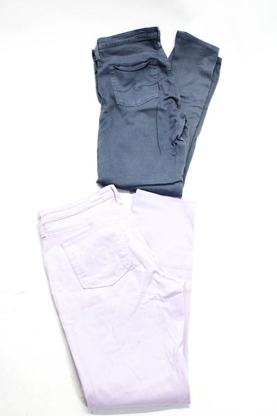 Adriano Goldschmied Women's Prima Mid-Rise Cigarette Jeans Purple Size 29 Lot 2