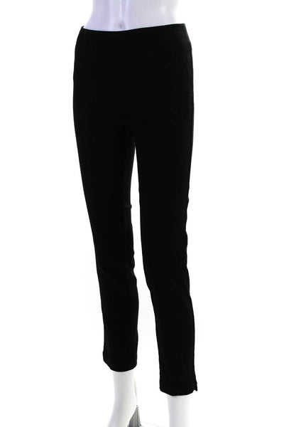 Fabrizio Gianni Womens Smocked Skinny Leg Dress Pants Black Size 4