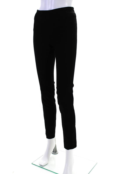 Fabrizio Gianni Womens Smocked Solid Dress Pants Black Size 4