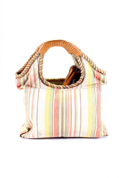 Cole Haan Women's Striped Canvas Handbag Multicolor