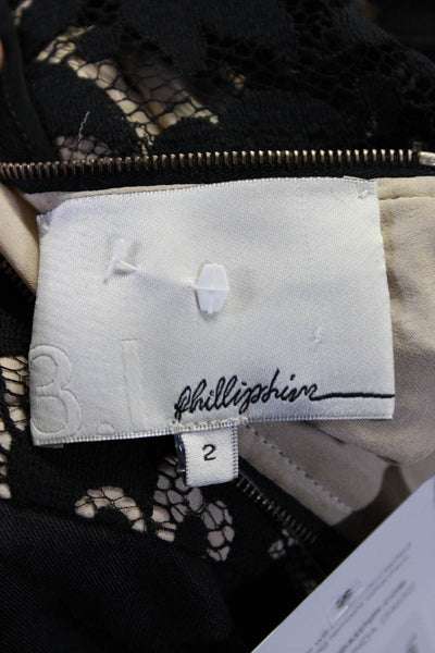 3.1 Phillip Lim Women's Lace Sleeveless Romper Black Size 2
