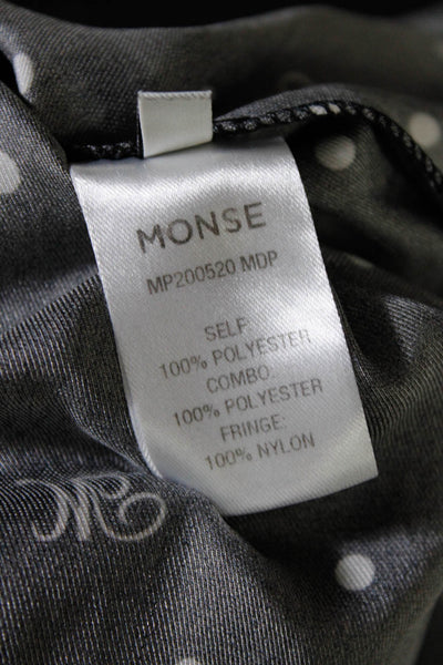 Monse Womens M Dot Drape Scarf Top Size 4 14123298
