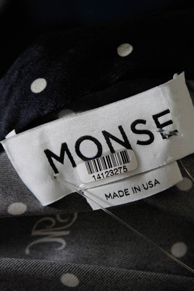 Monse Womens M Dot Drape Scarf Top Size 4 14123298