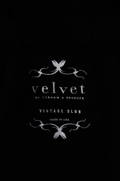 Velvet Women's Off The Shoulder Tassel Top Black Size S
