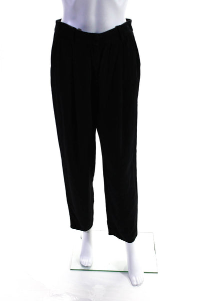 Emporio Armani Womens Black Ankle Tuxedo Pants Size 8 13060310