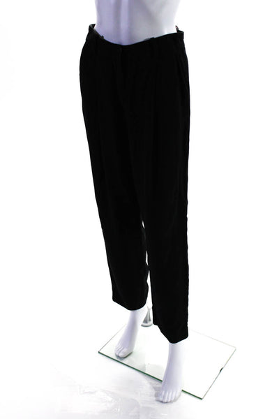 Emporio Armani Womens Black Ankle Tuxedo Pants Size 8 13060310