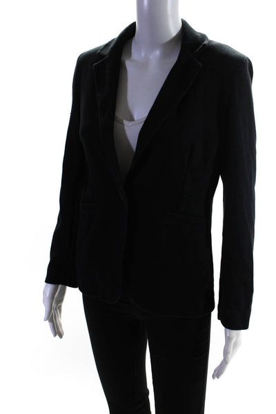 KINLY Womens Black Knit Blazer Size 2 12646409