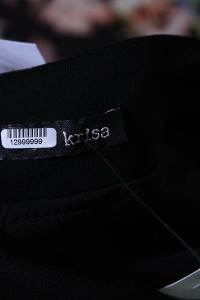 krisa Womens Black Belted Blazer Size 4 12999999