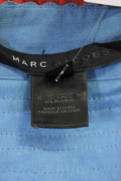 Marc Jacobs Womens Cotton Silk Blend Ruffle Eyelet Mini Skirt Multicolor Size 4