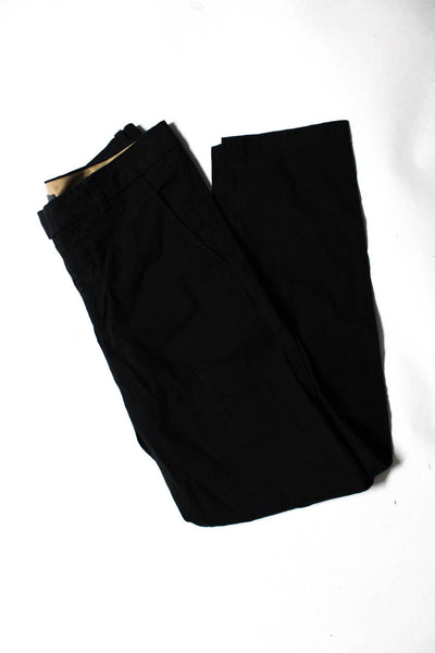 Vince Womens Solid Tapered Flat Front Cargo Style Pants Black Size 2/4 Lot 2