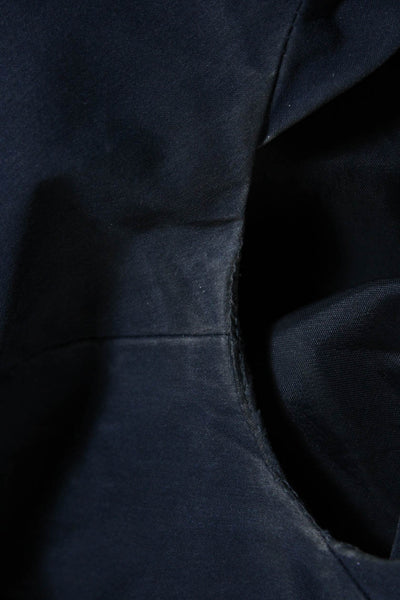 Nanette Lepore Womens Woven V-Neck Short Sleeve A-Line Dress Blue Size 2