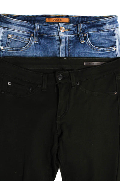 Joes Rag & Bone Womens Solid Medium Wash Casual Pants Green Blue Size 26 Lot 2