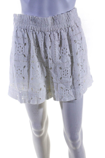 Miguelina Womens Lucina Embroidered Shorts Size 8 15304081