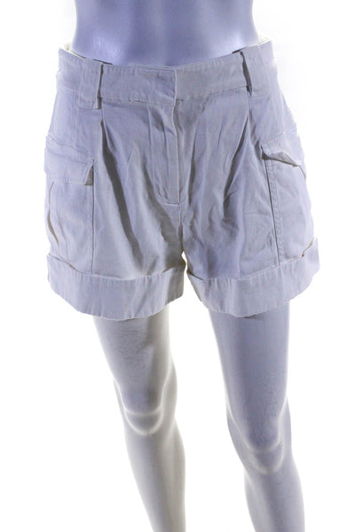 Derek Lam Collective Womens White Cargo Shorts Size 6 14839366