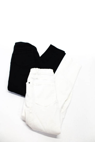 Frame Denim Women's Skinny Jeans Black White Size 24 Lot 2